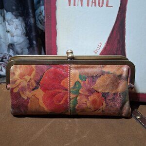 VINTAGE Patricia Nash Floral Italian Leather Long Frame Wallet
